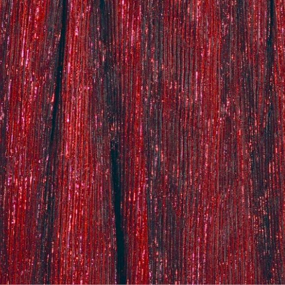 NWT Lulus Ailey Twist Back Cocktail Dress, RED / MAGENTA - Picture 6 of 9